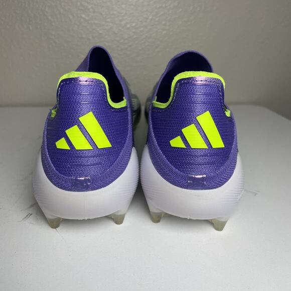 Adidas F50 Elite Laceless FG Soccer Cleats Purple Lucid Lemon JH7628 Mens 10.5 main image 6